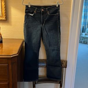 Banana Republic mid rise cropped flare.